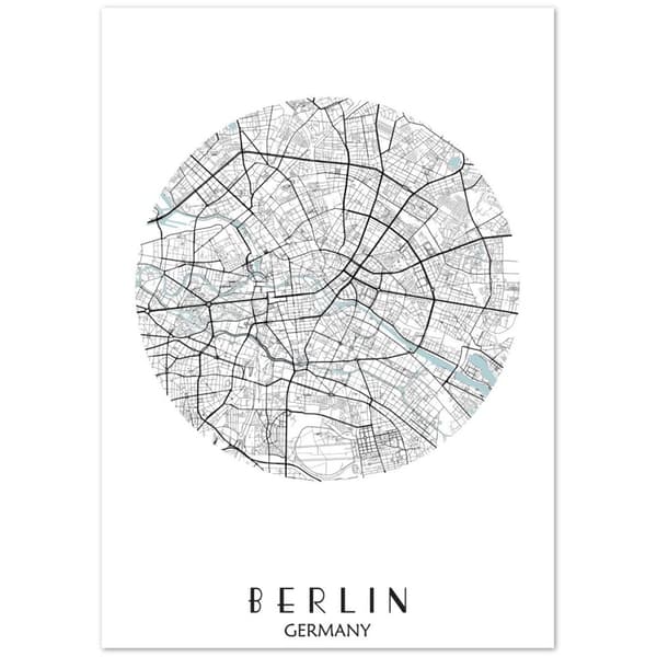 Berlin City Poster - A2 (42 X 59.4 cm)