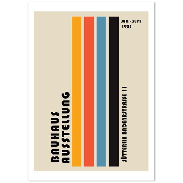 Bauhaus Ausstellung Poster - A2 (42 X 59.4 cm)