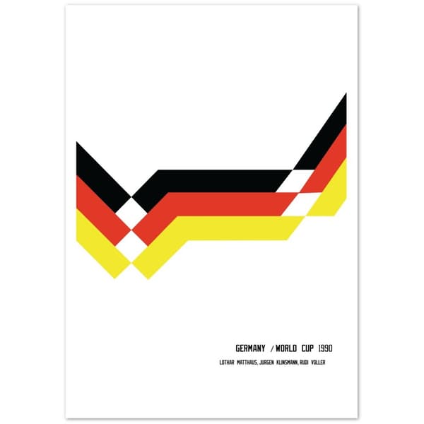 Tyskland VM 1990 Poster - A2 (42 X 59.4 cm)