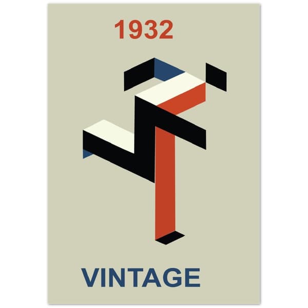 Bauhaus Vintage Poster - A2 (42 X 59.4 cm)