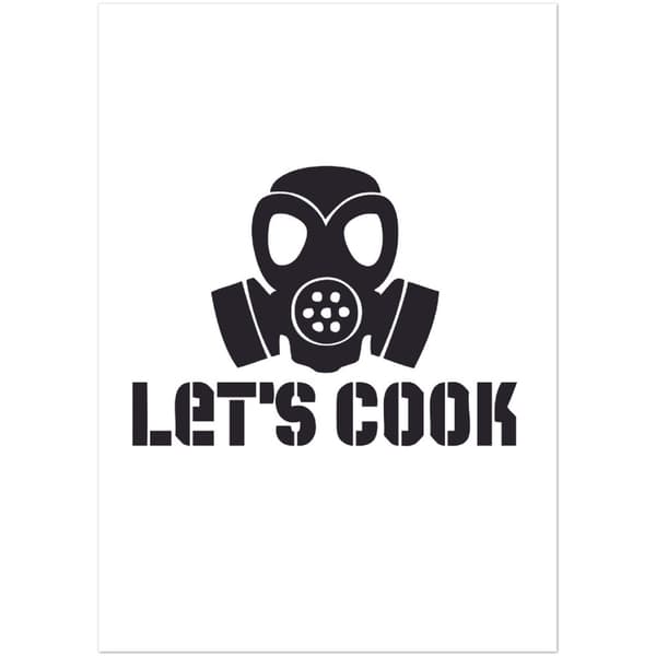 Let's Cook Poster - A2 (42 X 59.4 cm)