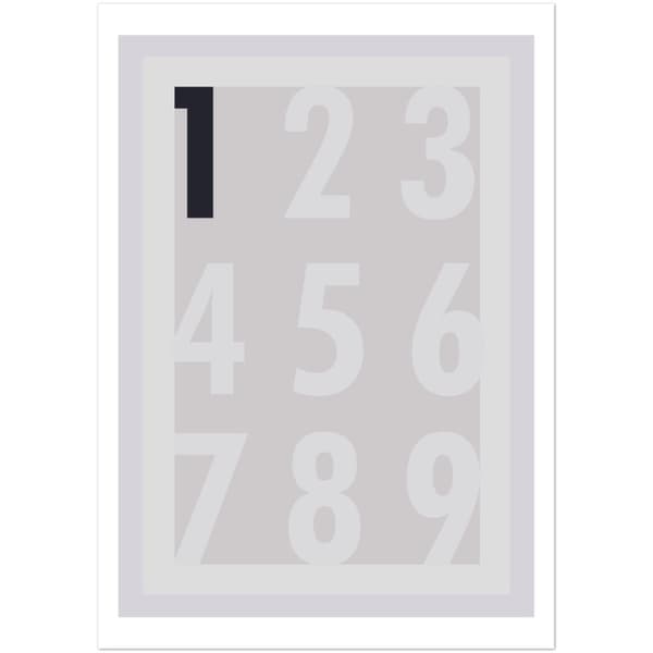 Number 1 Poster - A2 (42 X 59.4 cm)
