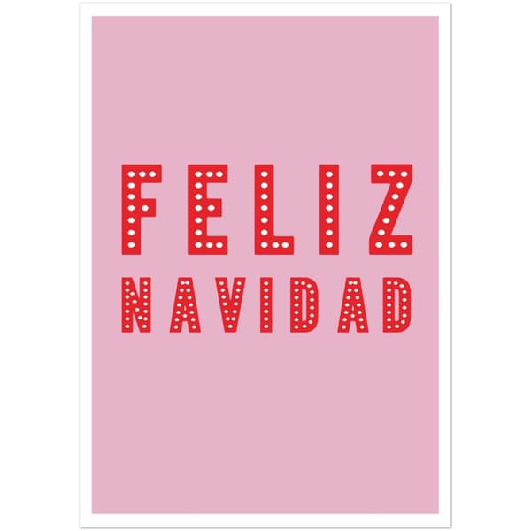 Feliz Navidad Poster - A2 (42 X 59.4 cm)