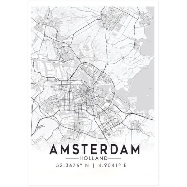 Amsterdam Poster - A2 (42 X 59.4 cm)