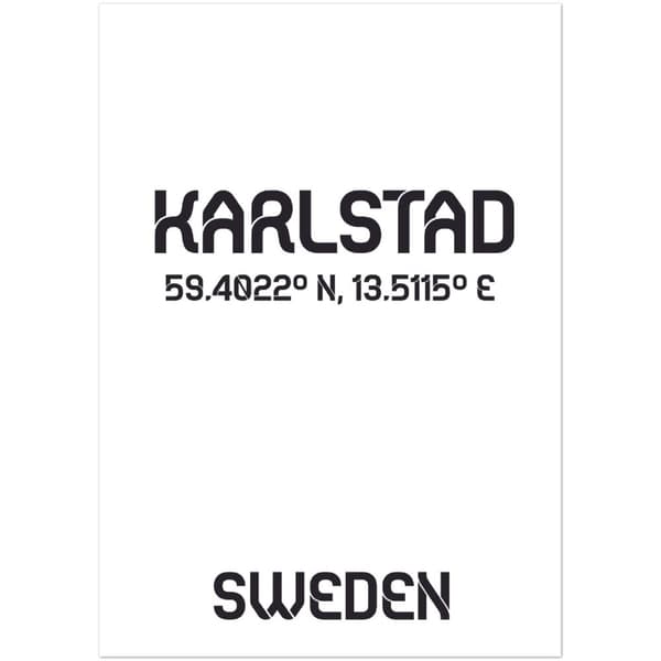 Karlstad Poster - A2 (42 X 59.4 cm)