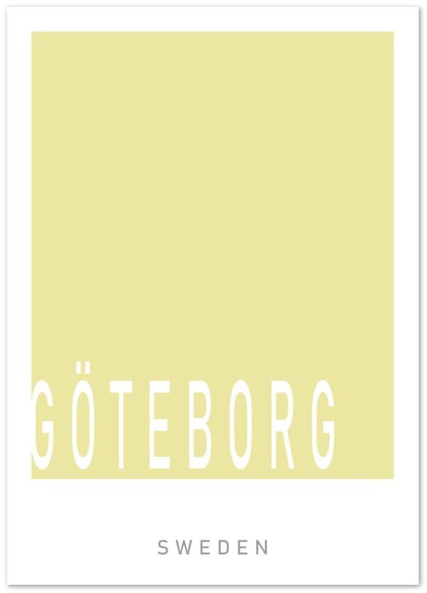 G�teborg Poster - 50X70 cm / 20X28?