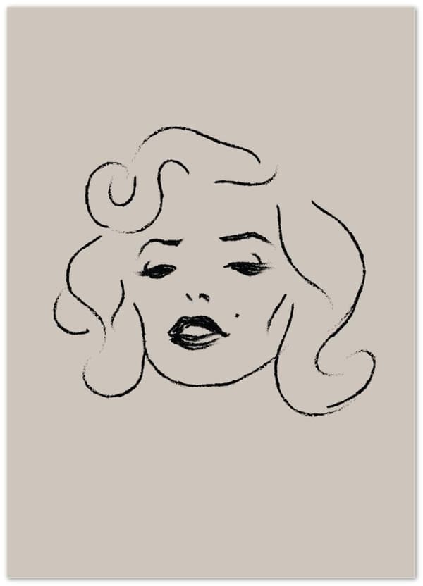 Marilyn Monroe - 50X70 cm / 20X28?