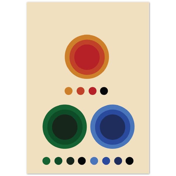 Bauhaus Circle Poster - 50X70 cm / 20X28?