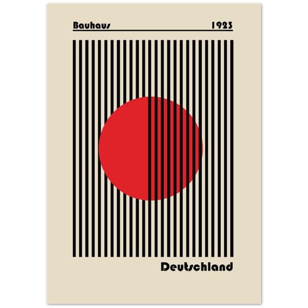 Bauhaus Deutschland Poster - 50X70 cm / 20X28?