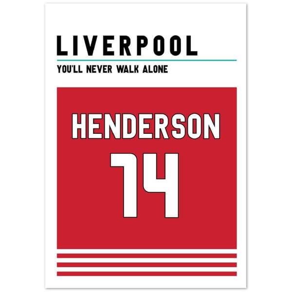 Jordan Henderson Liverpool Poster - 50X70 cm / 20X28?