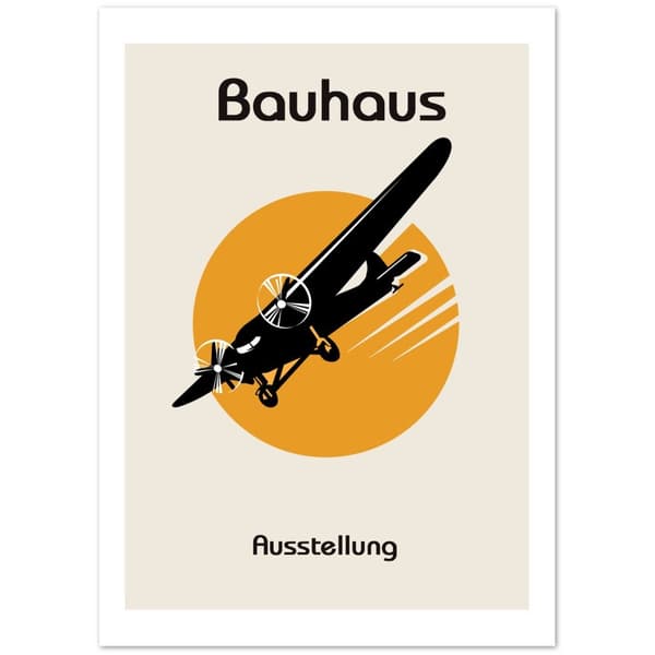 Bauhaus Ausstellung Airplane Poster - 50X70 cm / 20X28?