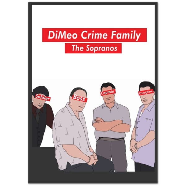 DiMeo Crime Family The Sopranos Poster - 50X70 cm / 20X28?