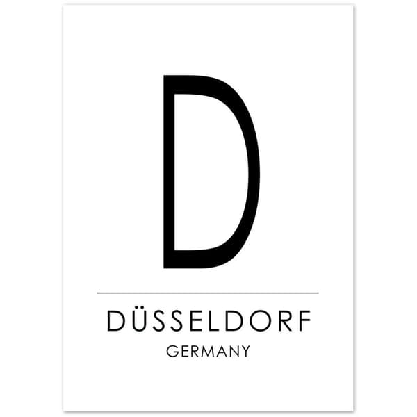 D�sseldorf Germany Poster - 50X70 cm / 20X28?