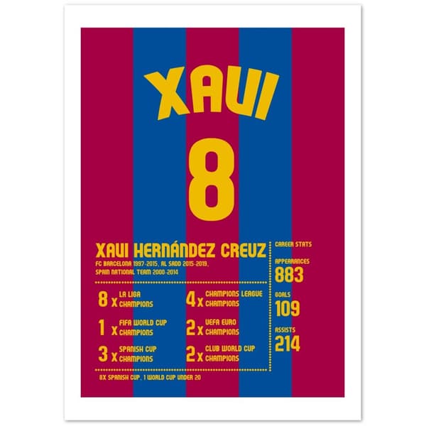 Xavi Poster - 50X70 cm / 20X28?