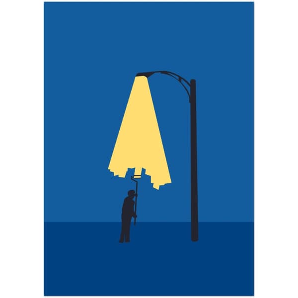 Painter in the light Poster - 50X70 cm / 20X28?