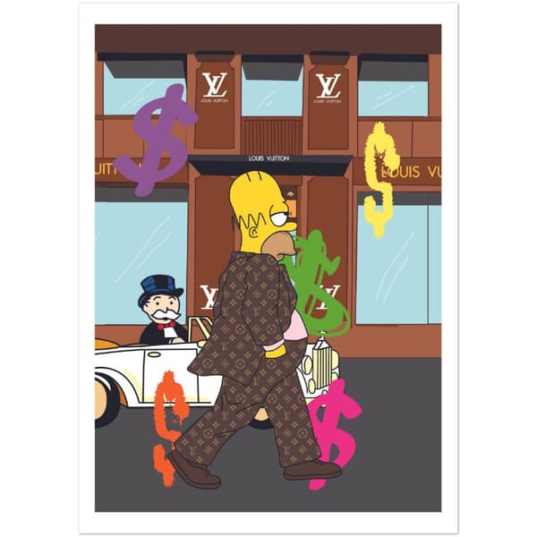 Rich Man Homer Poster - 50X70 cm / 20X28?