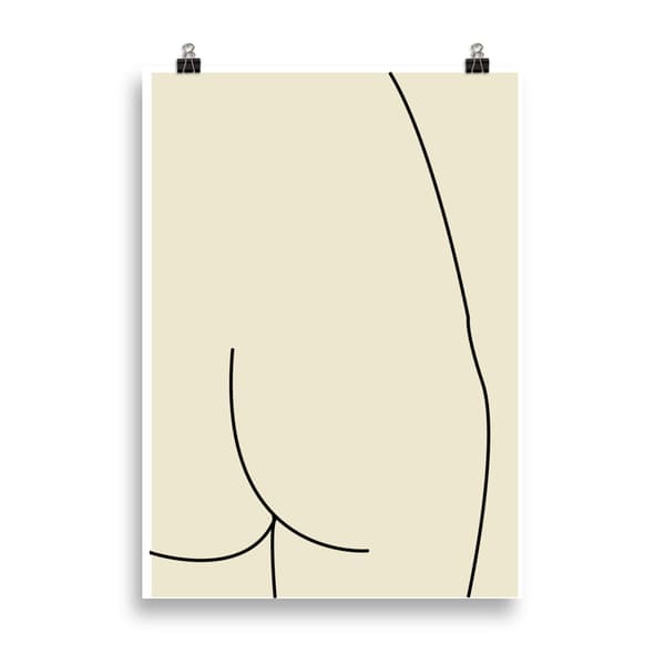 Nude Ass Picasso Art Poster - 50X70 cm