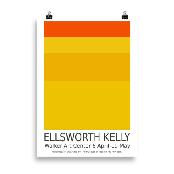 Ellsworth Kelly from New York Poster - 50X70 cm