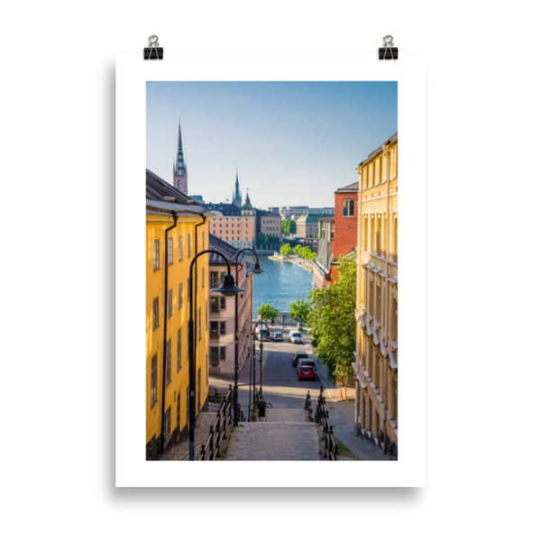 Stockholm City Poster - 50X70 cm