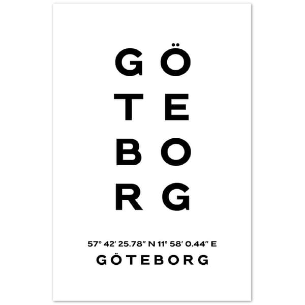 G�teborg Poster - 60X90 cm / 24X36?