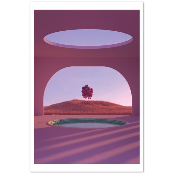 Solnedg�ng Pool Poster - 60X90 cm / 24X36?