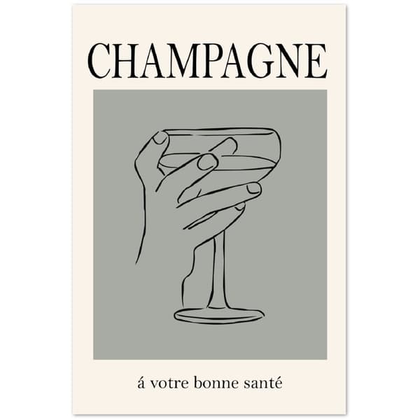 Champagne Poster - 60X90 cm / 24X36?