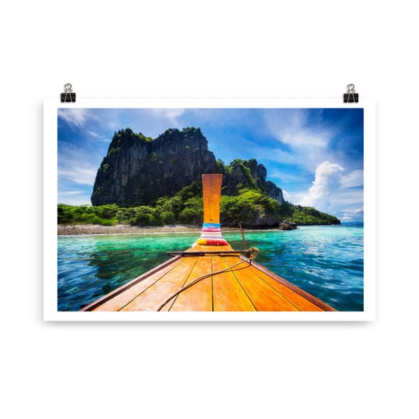 Thailand Boat Poster - 61X91 cm
