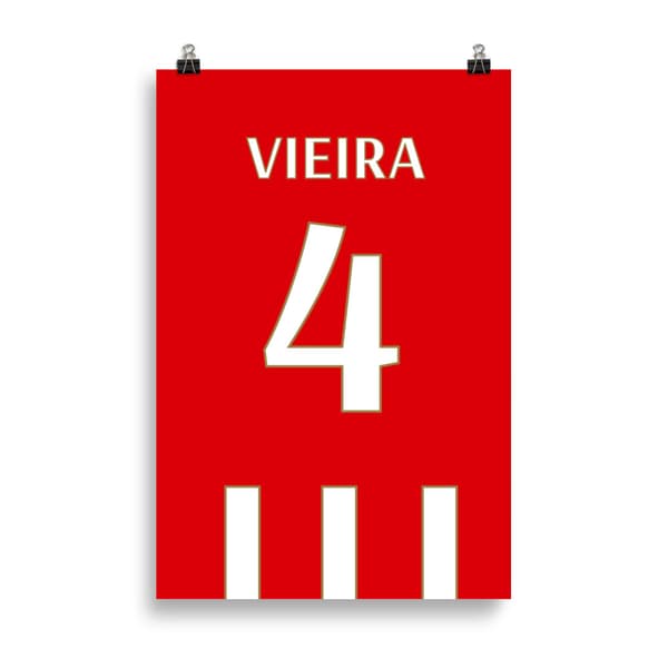 Patrick Vieira Arsenal Poster - 61X91 cm