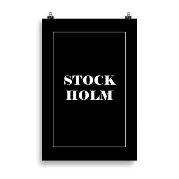 Stockholm Poster - 61X91 cm