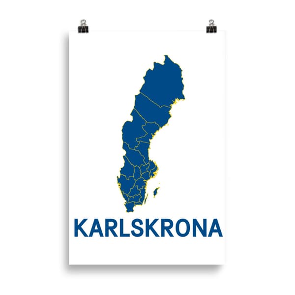 Karlskrona Poster - 61X91 cm