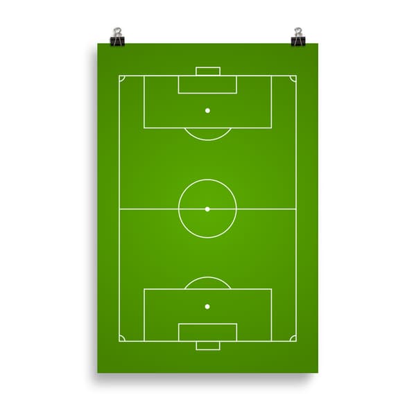 Football Pitch Poster - 61X91 cm