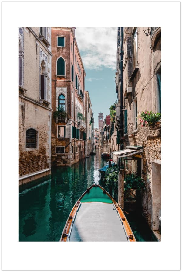 Venedig kanal poster - 60X90 cm / 24X36?