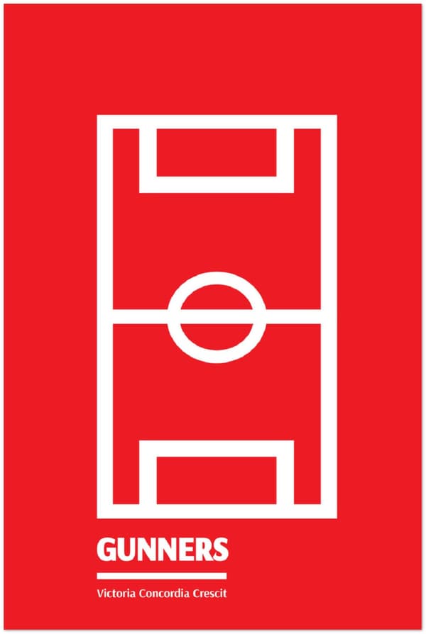 The Gunners Poster Fotboll - 60X90 cm / 24X36?