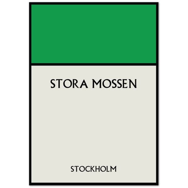 Stora Mossen Stockholm Poster - A3 (29.7 X 42 cm)