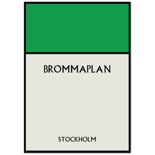 Brommaplan Stockholm Poster - A3 (29.7 X 42 cm)