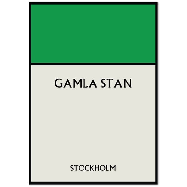 Gamla Stan Stockholm Poster - A3 (29.7 X 42 cm)