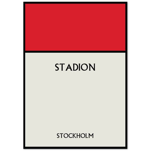 Stadion Stockholm Poster - A3 (29.7 X 42 cm)