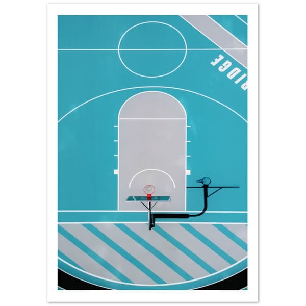 Basketball Court Poster - A3 (29.7 X 42 cm)