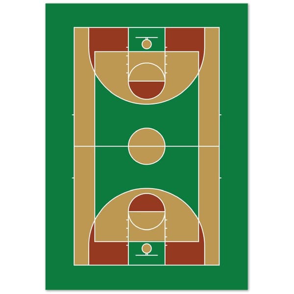 Boston Basketball Poster - A3 (29.7 X 42 cm)