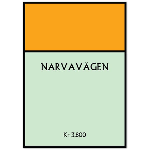Narvav�gen Poster - A3 (29.7 X 42 cm)