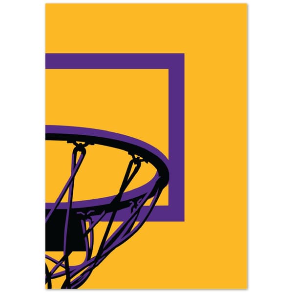 Los Angeles Basket Poster - A3 (29.7 X 42 cm)