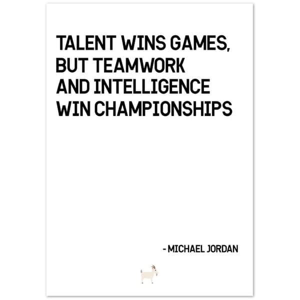 Michael Jordan Citat Poster - A3 (29.7 X 42 cm)