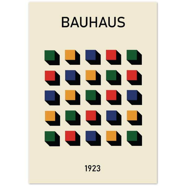 Bauhaus 1923 Poster - A3 (29.7 X 42 cm)