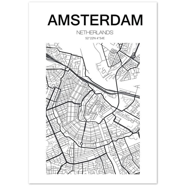 Amsterdam Poster - A3 (29.7 X 42 cm)