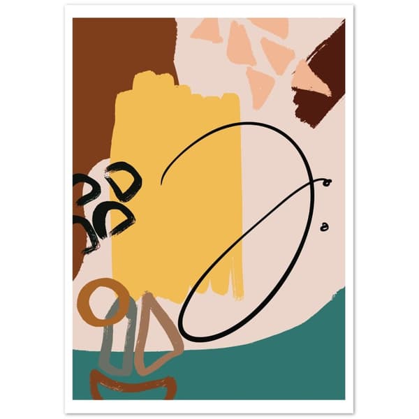 Abstrakt Konst Poster - A3 (29.7 X 42 cm)