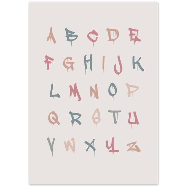 Alphabet Poster - A3 (29.7 X 42 cm)