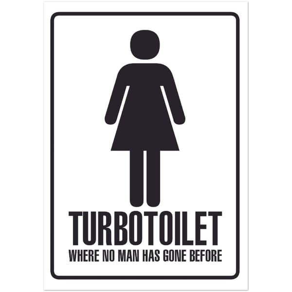 Turbotoilet Poster - A3 (29.7 X 42 cm)