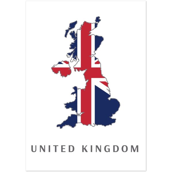 United Kingdom - A3 (29.7 X 42 cm)