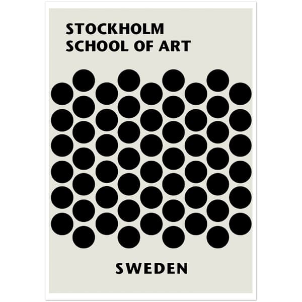 Stockholm School of Art Poster - A3 (29.7 X 42 cm)