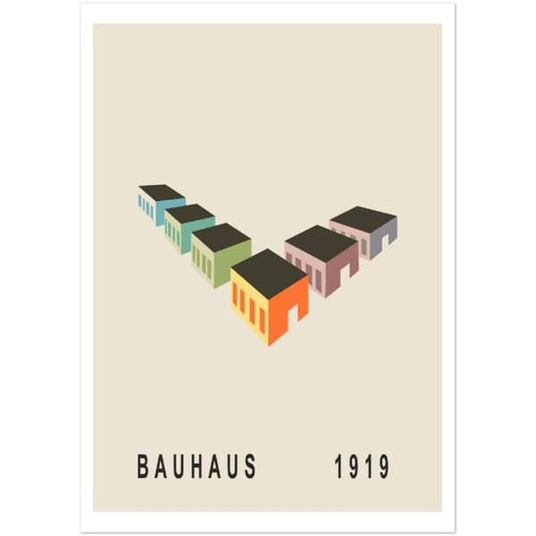 Bauhaus 1919 Poster - A3 (29.7 X 42 cm)